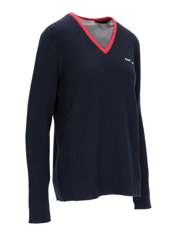 Scollo V shop online: MIU MIU