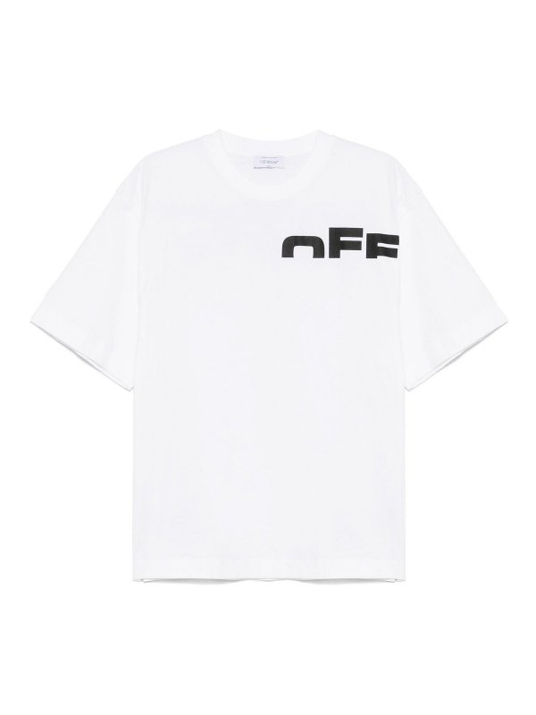 OFF-WHITE: Tシャツ - Tシャツ - 黒