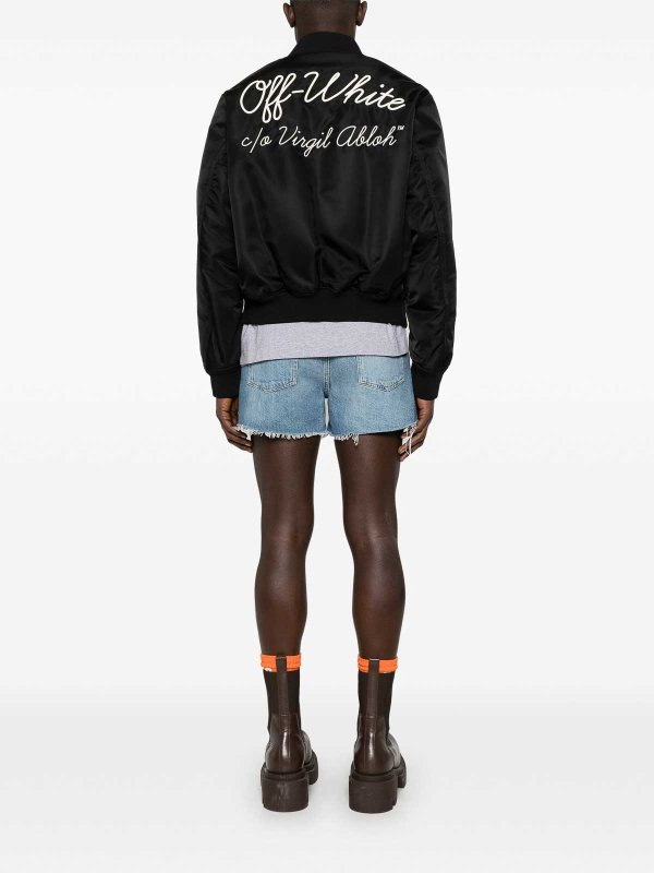 OFF-WHITE: Chaquetas Bomber online - Chaqueta Bomber - Negro
