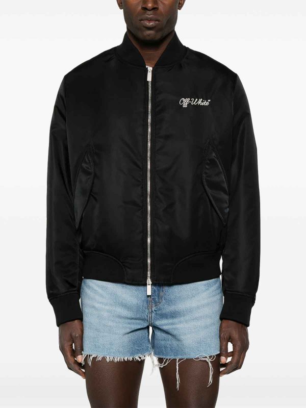 The Best Shops OFF-WHITE: Chaquetas Bomber - Chaqueta Bomber - Negro