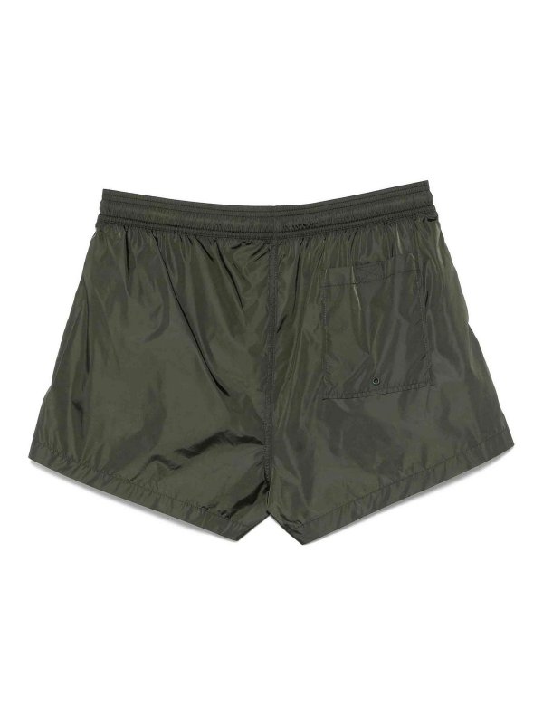 OFF-WHITE: 水着 online - スイムショーツ/スイムトランクス - ダークグリーン