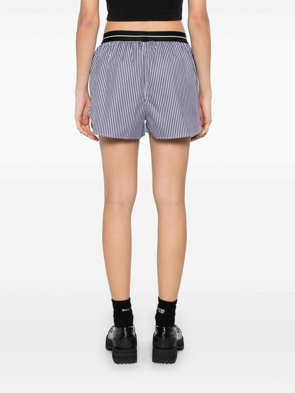 Classic Logo Striped Shorts shop online: Palm Angels