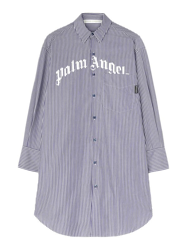 Palm Angels: maxi dresses - Striped Midi Dress