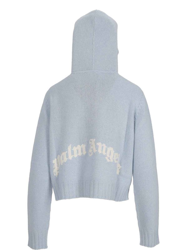 The Best Shops Palm Angels: Pull col rond - Pull Col Rond - Bleu