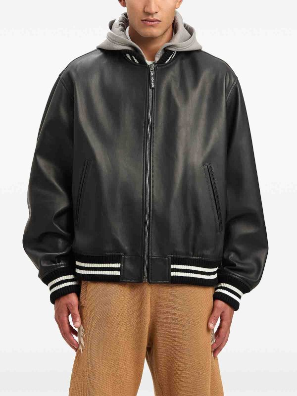 The Best Shops Palm Angels: ボンバージャケット - ボンバージャケット - 黒