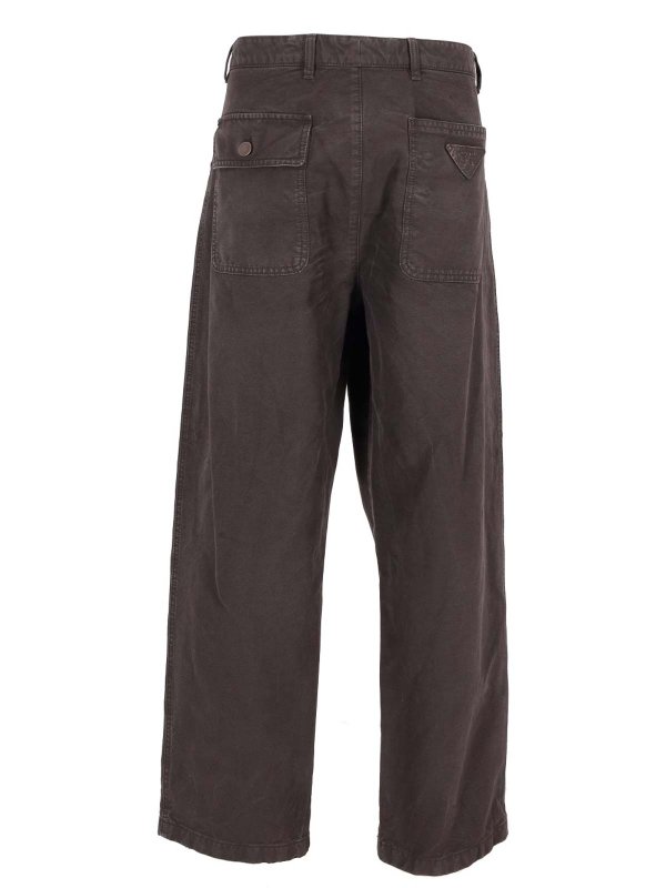 PRADA: casual trousers online - Pantalone Canvas Old