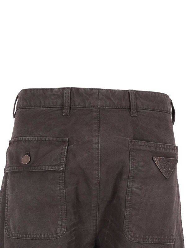 The Best Shops PRADA: casual trousers - Pantalone Canvas Old