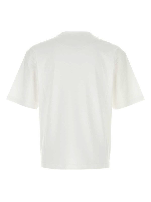 PRADA: t-shirts online - Logo-Embroidered T-Shirt