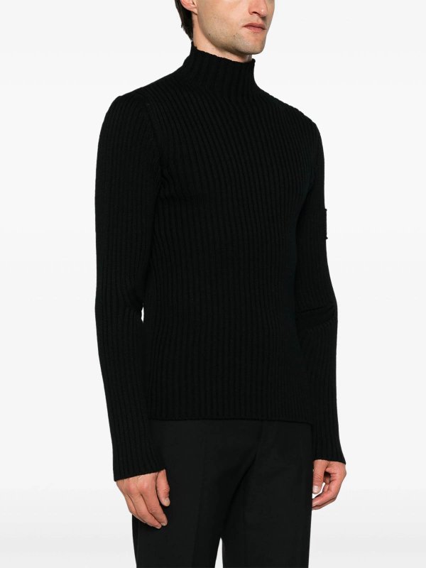 The Best Shops PRADA: crew necks - Logo-Lettering Sweater