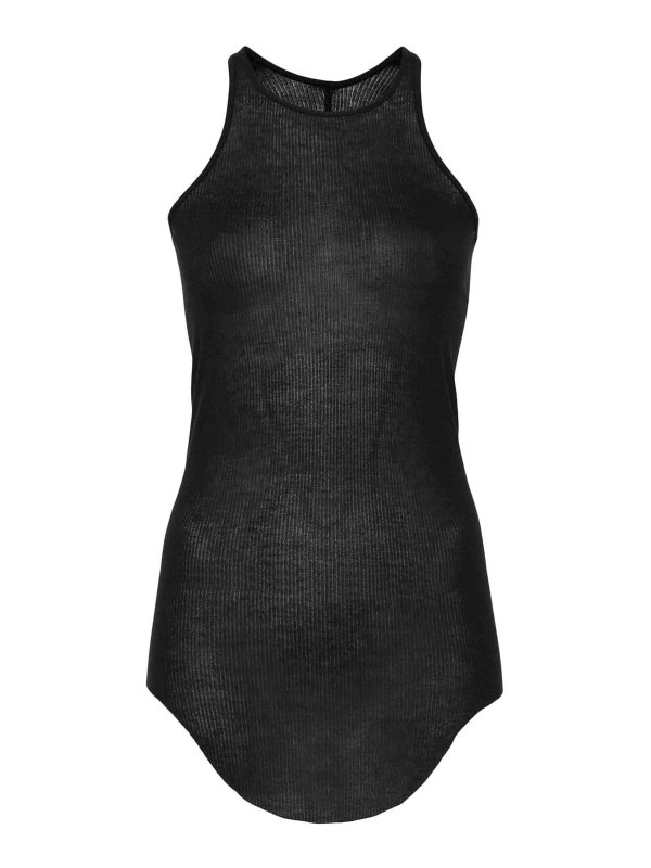 RICK OWENS: Tops y camisetas sin mangas - Top - Negro