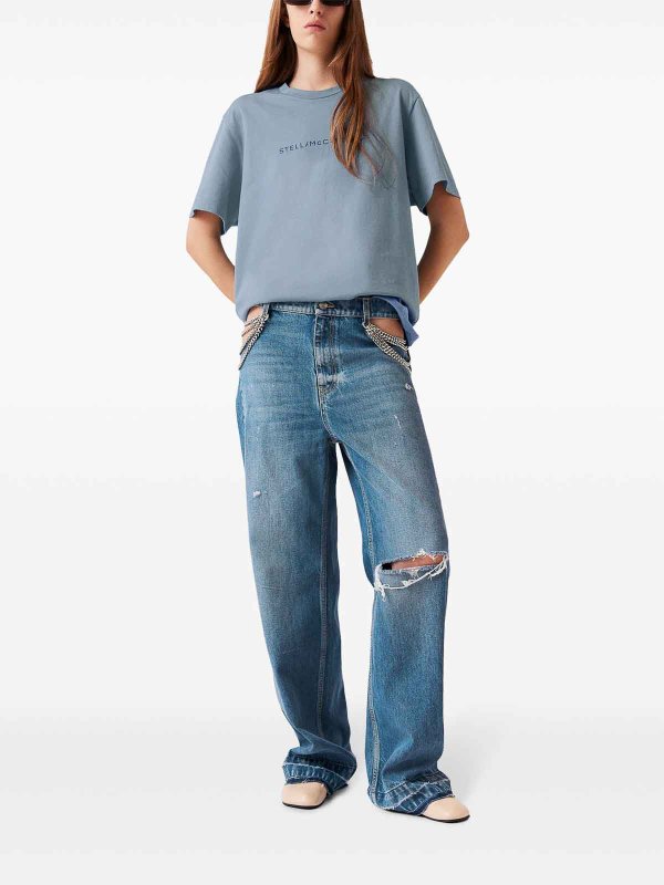 STELLA McCARTNEY: T-shirts online - T-Shirt - Blau