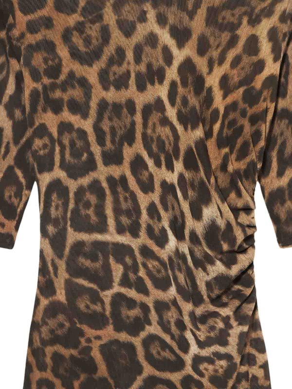 STELLA McCARTNEY: Turtlenecks & Polo necks online - Leopard High-Neck Top