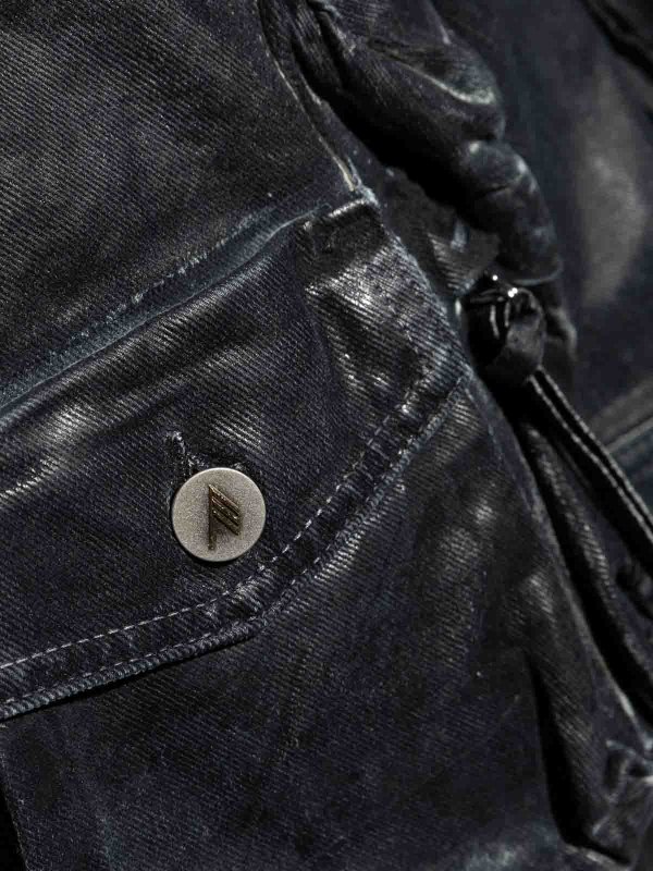 The Attico buy online Fern Multi-Pocket Denim Jacket
