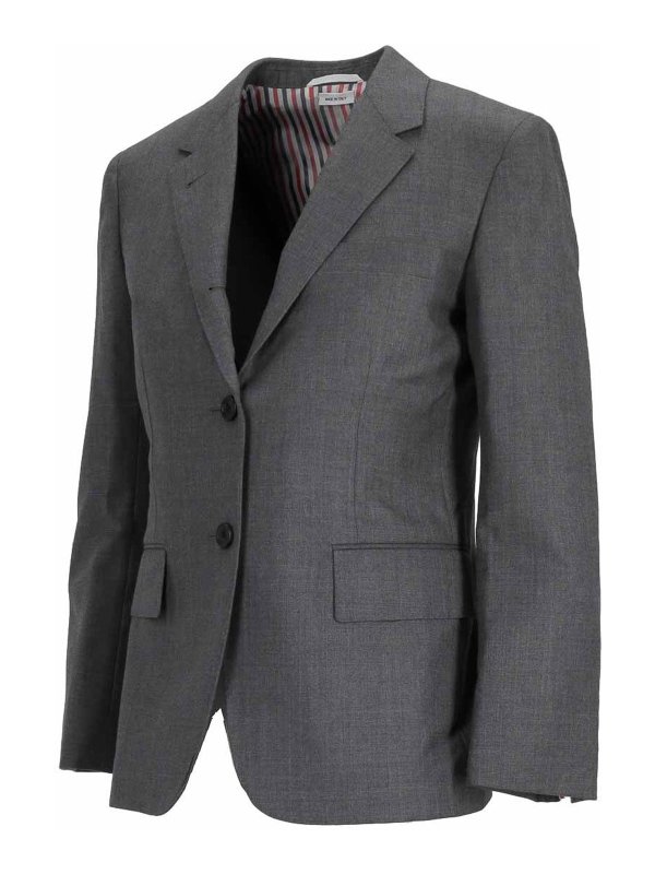 THOM BROWNE: Kurze Mäntel online - Kurzer Mantel - Grau