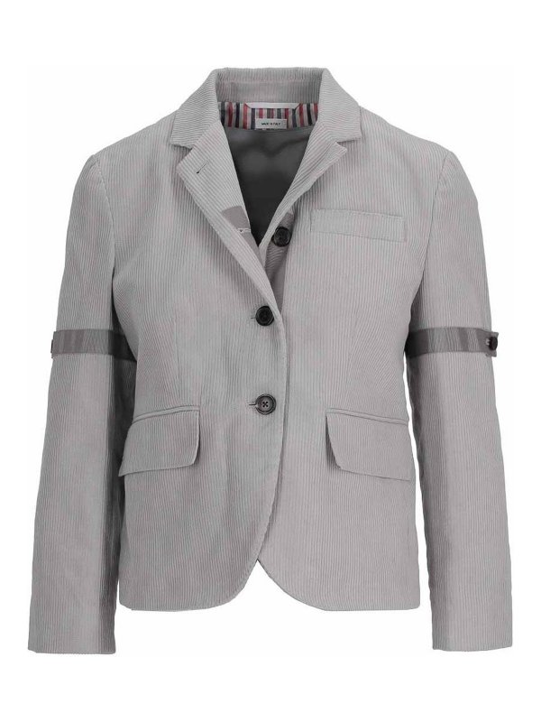 THOM BROWNE: Manteaux au genou - Manteau Au Genou - Gris