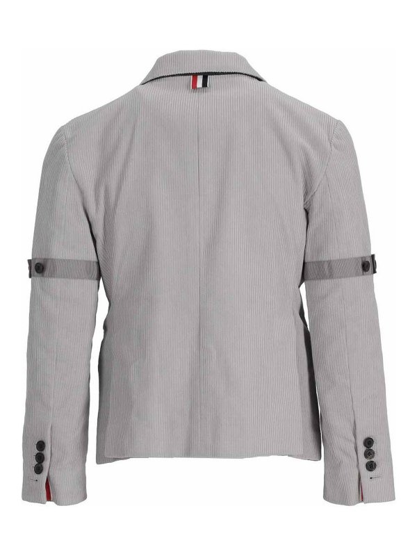 The Best Shops THOM BROWNE: Manteaux au genou - Manteau Au Genou - Gris