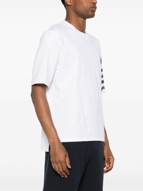 The Best Shops THOM BROWNE: t-shirt - T-shirt in cotone con ricamo serpente