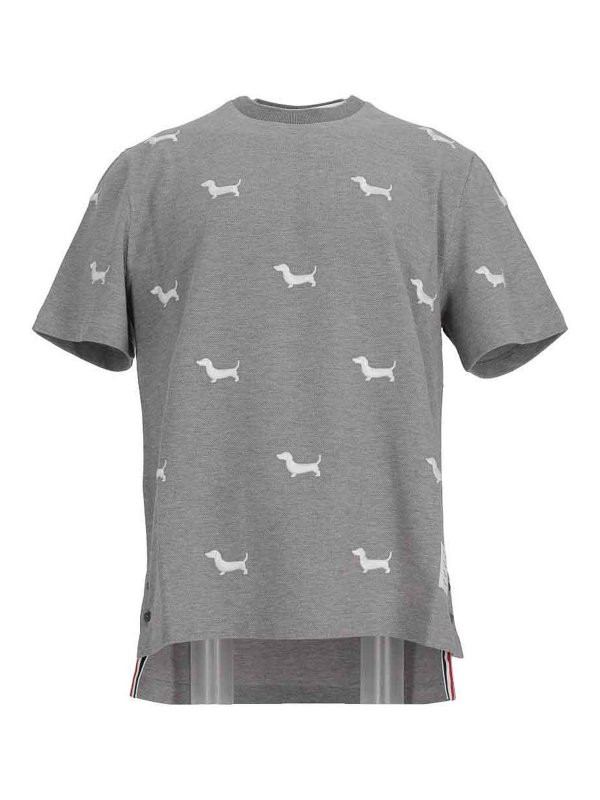 THOM BROWNE: Camisetas - Camiseta - Gris