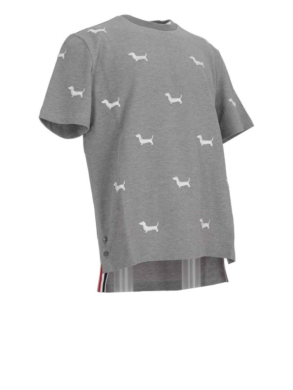 THOM BROWNE: Camisetas online - Camiseta - Gris