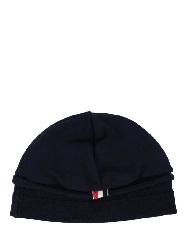 The Best Shops THOM BROWNE: beanies - Beanie W/ Engineered 4 Bar