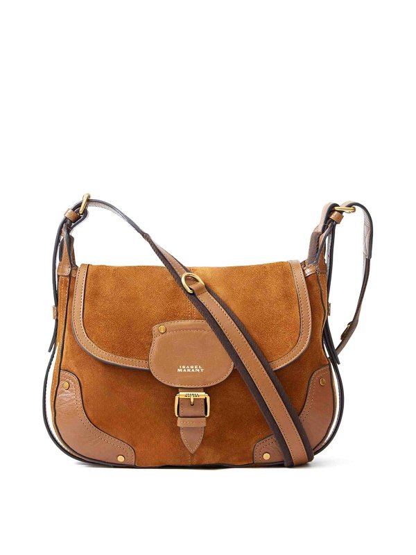 ISABEL MARANT: ショルダーバッグ - ショルダーバッグ - ブラウン