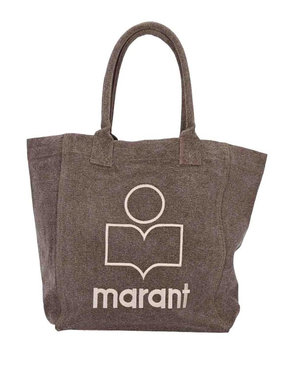 ISABEL MARANT: shopper - Borsa tote in tela con logo Yenky