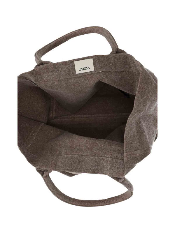 ISABEL MARANT: shopper online - Borsa tote in tela con logo Yenky