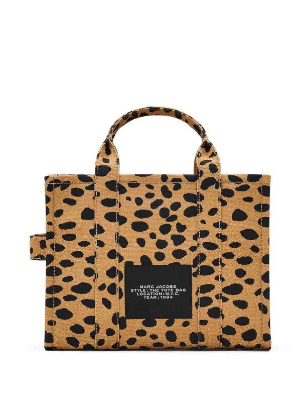 La borsa tote media in tela con ghepardo shop online: MARC JACOBS