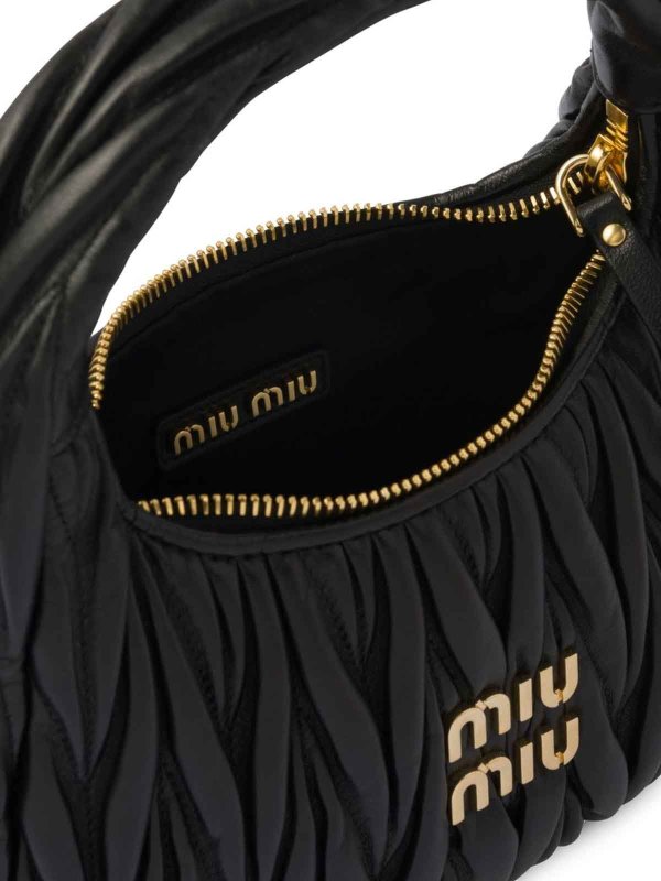 MIU MIU buy online Wander Matelass Nappa Leather Hobo Bag