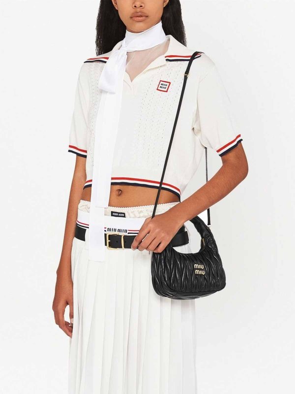 The Best Shops MIU MIU: Wander Matelass Nappa Leather Hobo Bag