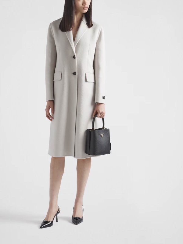 PRADA: cross body bags online - Small Saffiano Leather Panier Bag