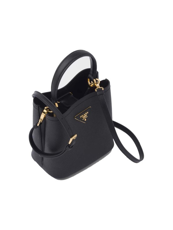 The Best Shops PRADA: cross body bags - Small Saffiano Leather Panier Bag