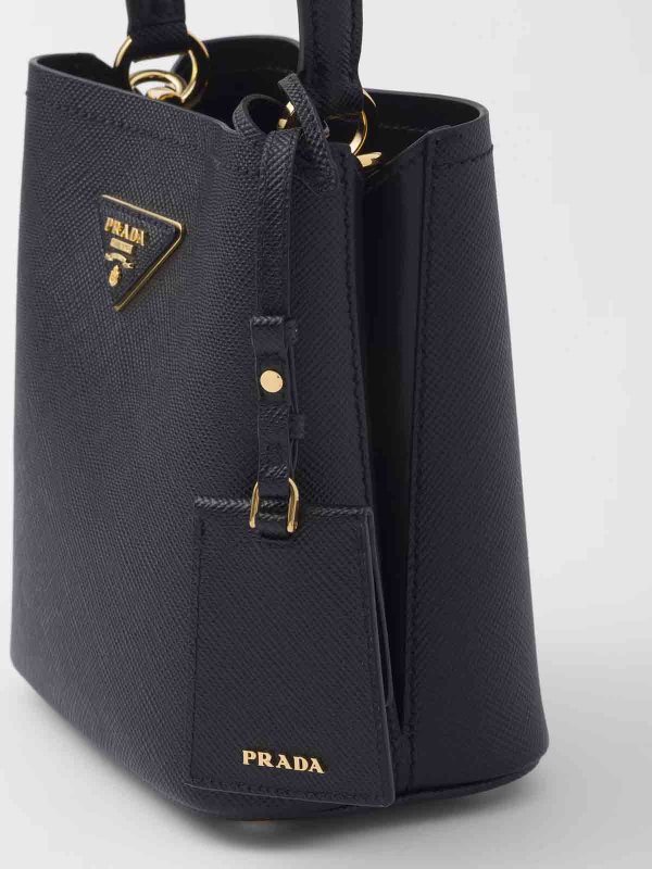 The Best Shops PRADA: Small Saffiano Leather Panier Bag