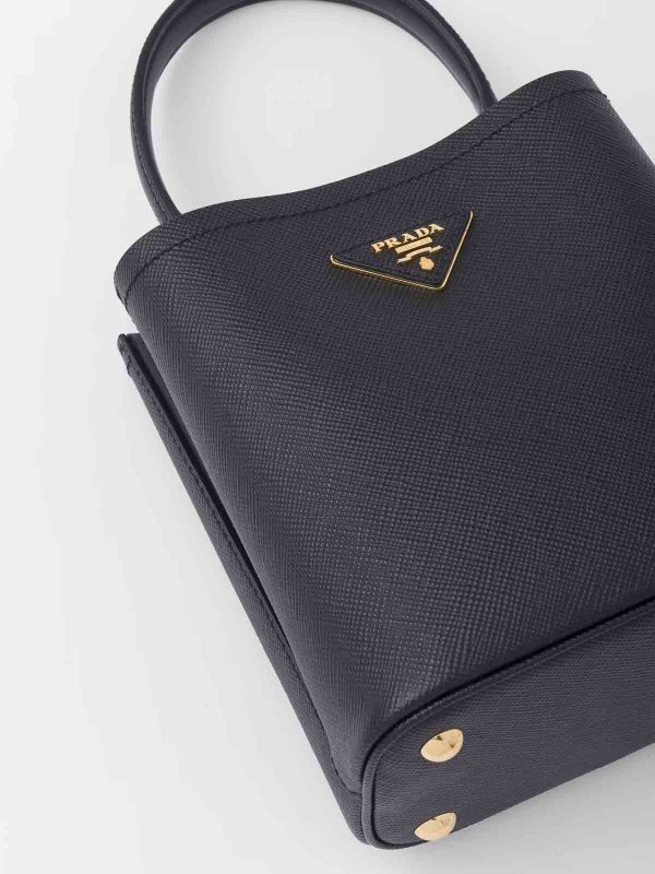 cross body bags shop online Small Saffiano Leather Panier Bag