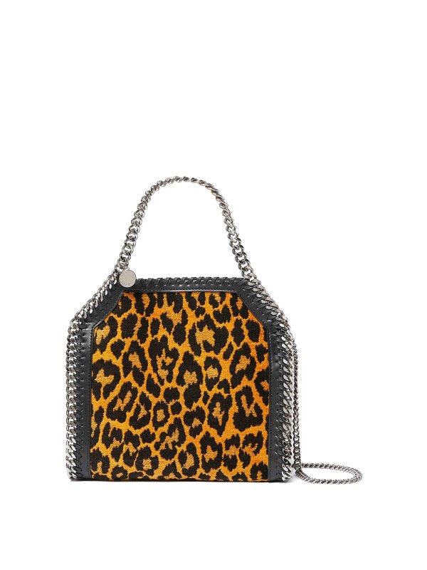 STELLA McCARTNEY: totes bags - Falabella Mini  Leopard-Print Tote Bag