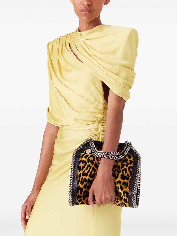 STELLA McCARTNEY: totes bags online - Falabella Mini  Leopard-Print Tote Bag