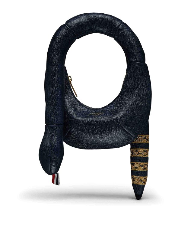 THOM BROWNE: Sacs portés épaule  - Sac Porté Épaule - Bleu Foncé