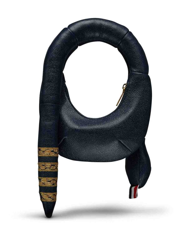 THOM BROWNE: Sacs portés épaule  online - Sac Porté Épaule - Bleu Foncé