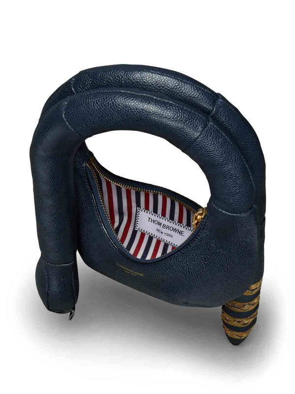 Sac Porté Épaule - Bleu Foncé shop online: THOM BROWNE