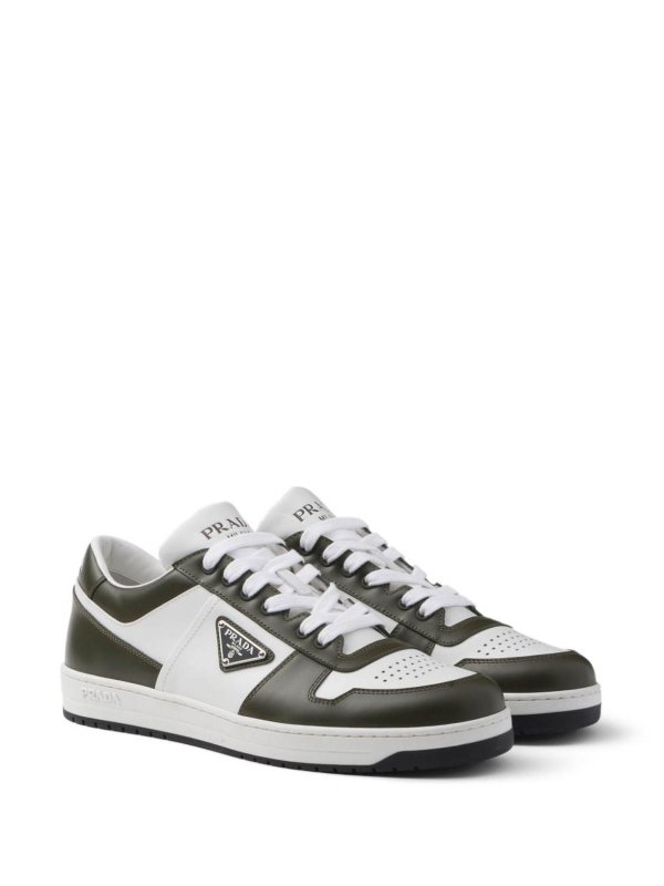 The Best Shops PRADA: trainers - Downtown Colour-Block Leather Sneakers