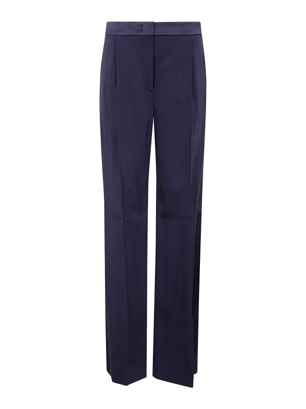 ALBERTA FERRETTI: カジュアルトラウザー - カジュアルパンツ - ブルー