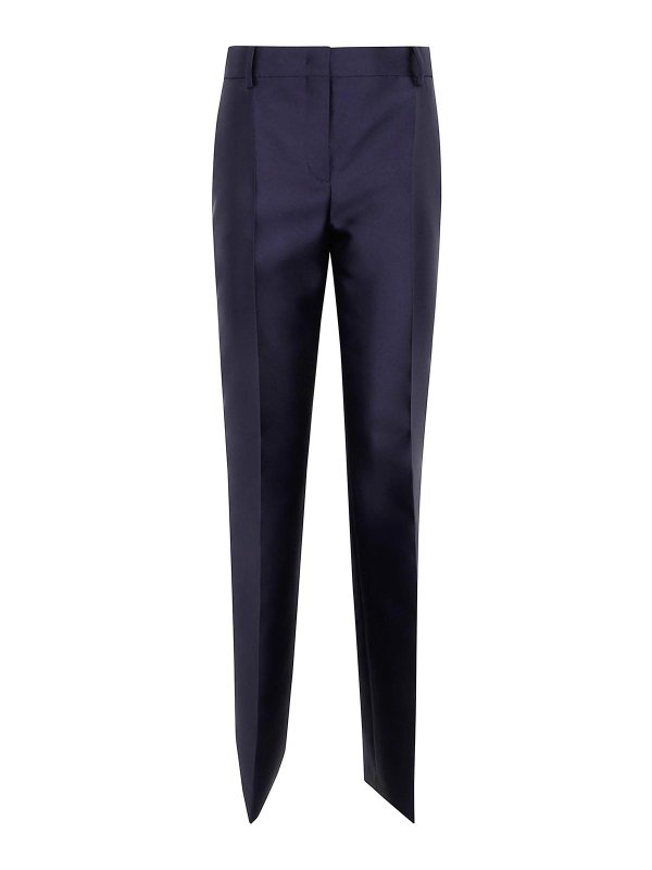 ALBERTA FERRETTI: カジュアルトラウザー - カジュアルパンツ - ブルー