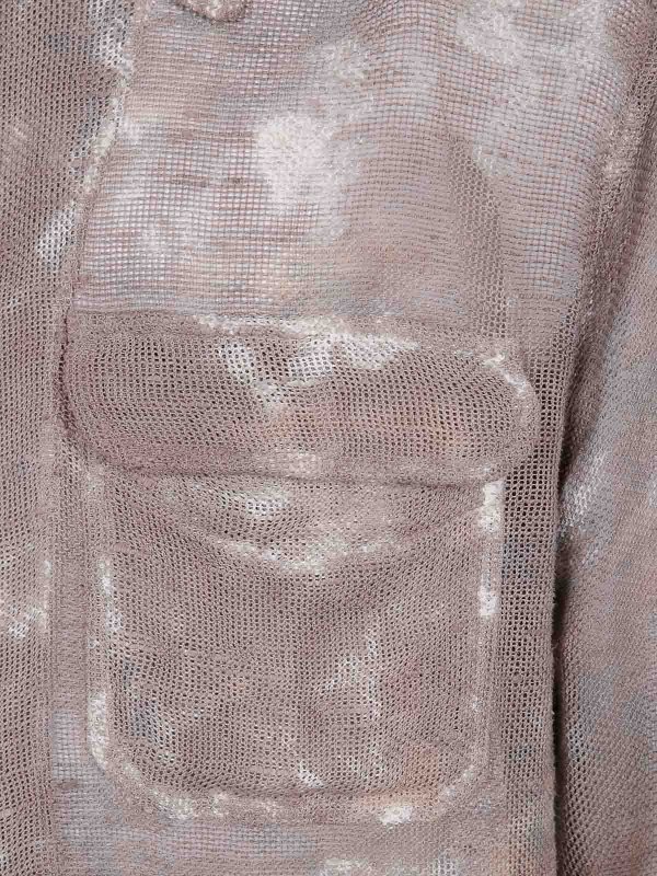 The Best Shops AVANT-TOI: shirts - Dirty Effect Linen And Cotton Shirt