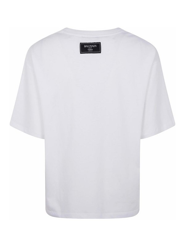 The Best Shops Balmain: Camisetas - Camiseta - Blanco