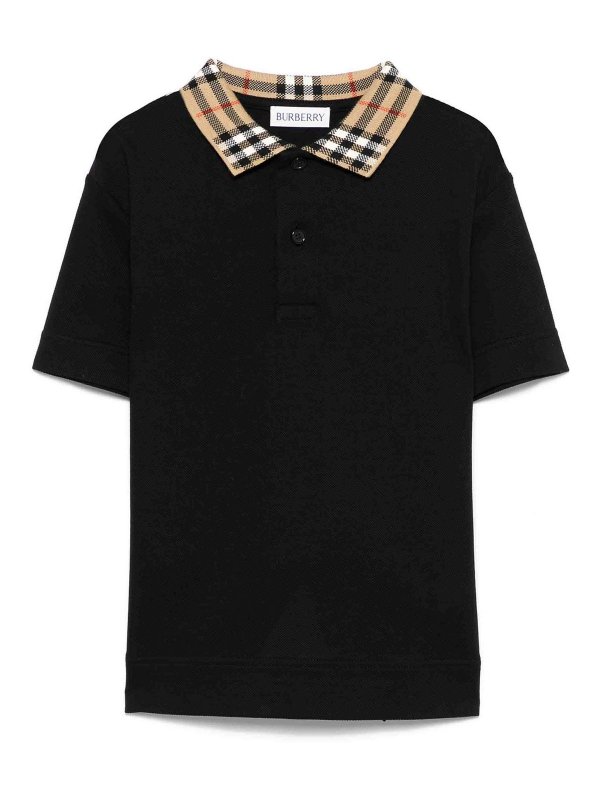 BURBERRY: Polos - Polo - Negro