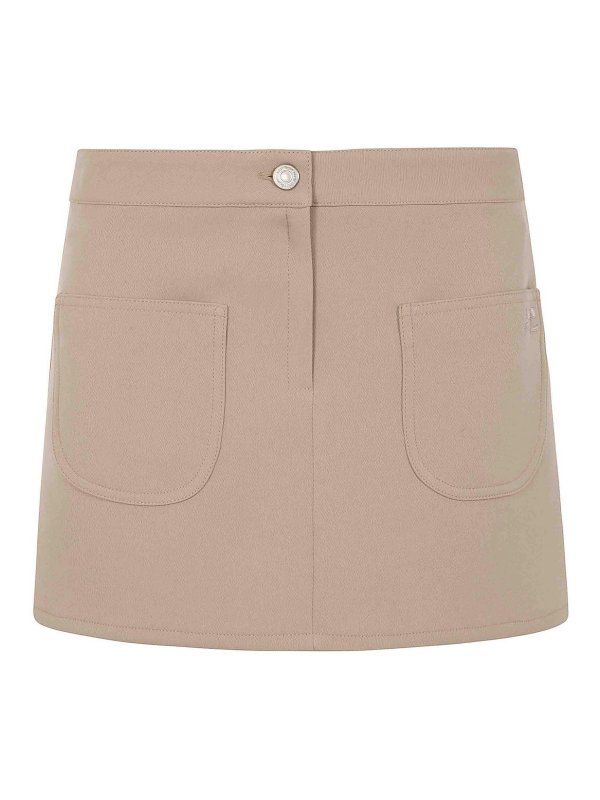 Courreges: Mini jupes online - Jupe Midi - Couleur Chair