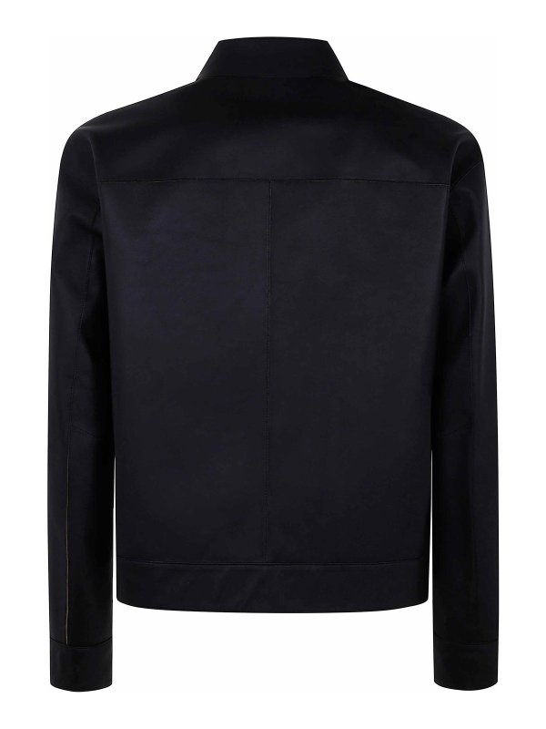 DESA 1972: casual jackets online - Leather Reversible Boxy Jacket