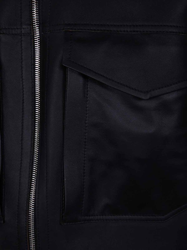 The Best Shops DESA 1972: casual jackets - Leather Reversible Boxy Jacket