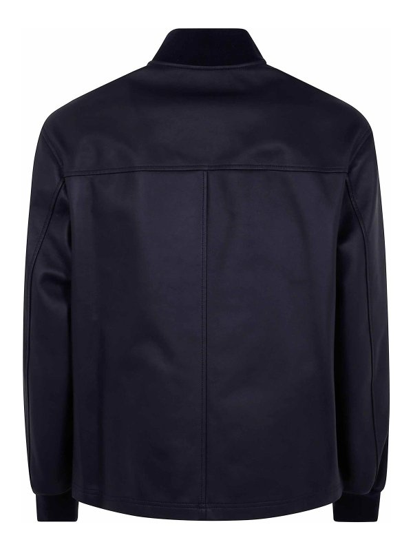 DESA 1972: bombers online - Leather Patch Pocket Bomber Jacket