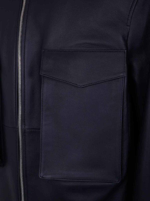 The Best Shops DESA 1972: bombers - Leather Patch Pocket Bomber Jacket